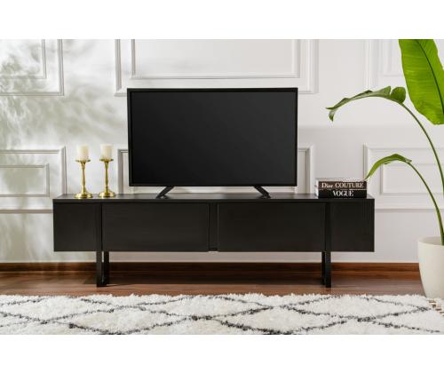 TV laud Serenity - Wood Black, Black
