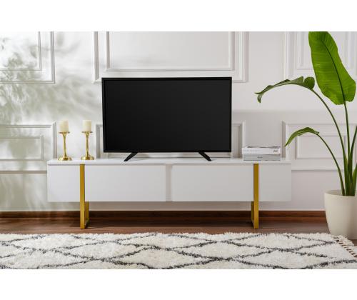 TV laud Serenity - White, Gold
