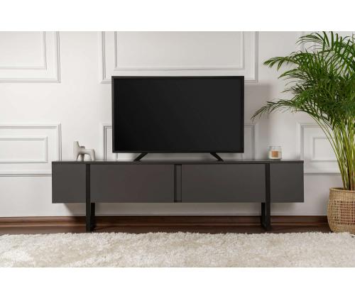 TV laud Serenity - Anthracite, Black