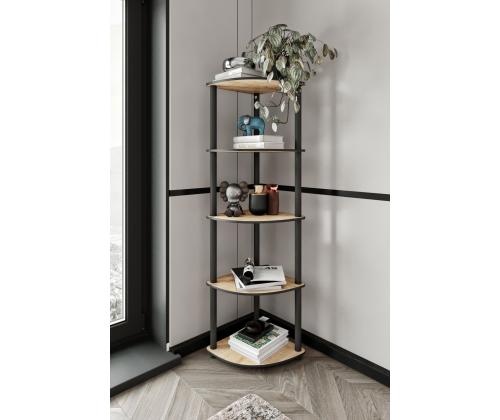 Bookcase 5 Corner - Oak
