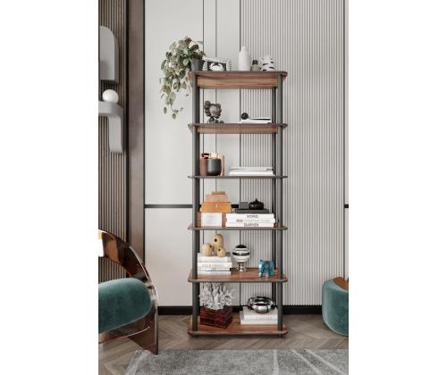 Bookcase 6 Rect - Walnut