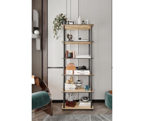 Bookcase 6 Rect - Oak