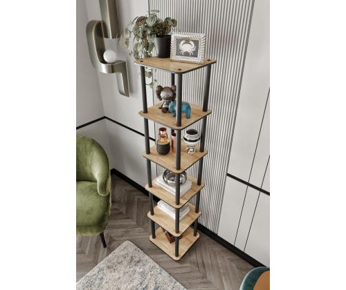 Bookcase 6 Tiers Square - Oak