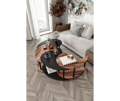 Kohvilaud Yi Yang4L 70 - Walnut, Black