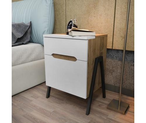 Neva - Walnut, White