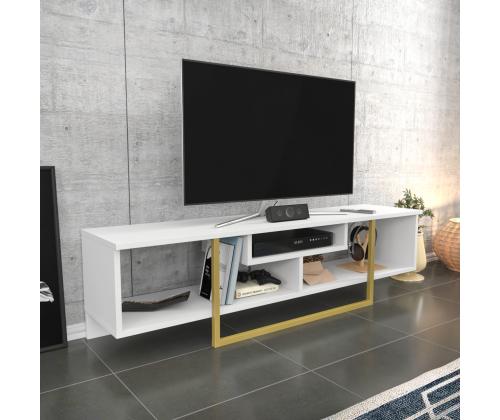 TV laud Asal 150 - White, Gold