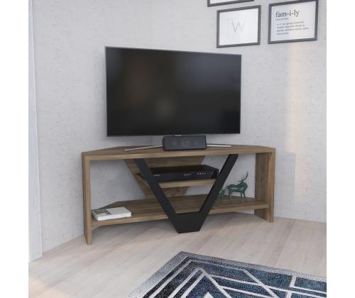 TV laud Karin - Walnut, Black