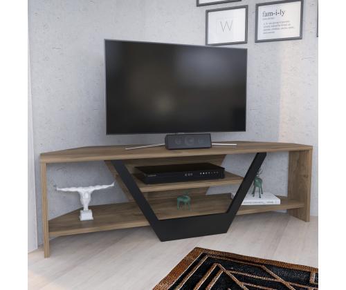 TV laud Sares - Walnut, Black