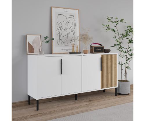 Callia - White, Sapphire Oak