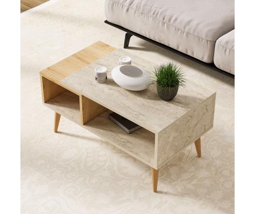 Kohvilaud Austin - Travetine, Sapphire Oak