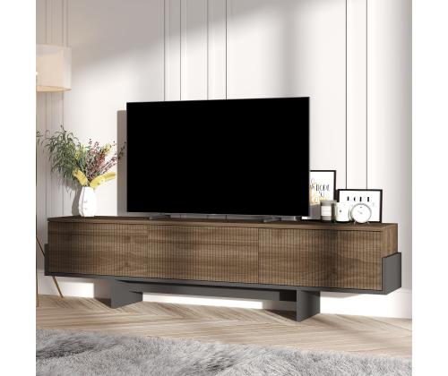 TV laud Hege - Walnut, Black