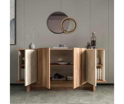 Diana - Travertine, Walnut
