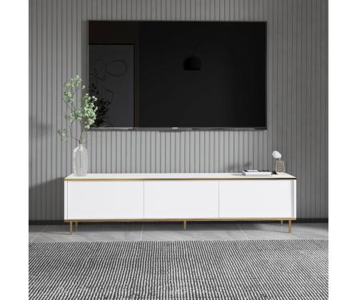 TV laud Imaj - White, Gold