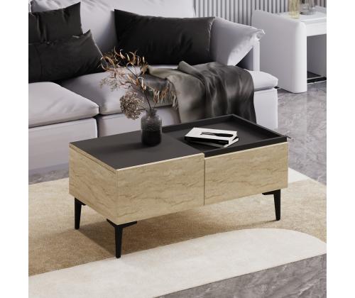 Kohvilaud Mia - Travertine, Anthracite