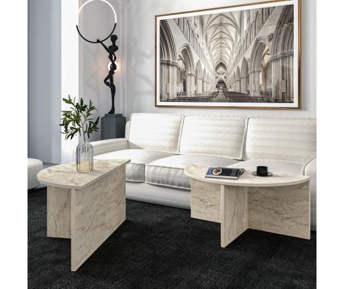 Kohvilaud Dolunay - Travertine