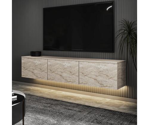 TV laud Neon Illuminated - Travertine