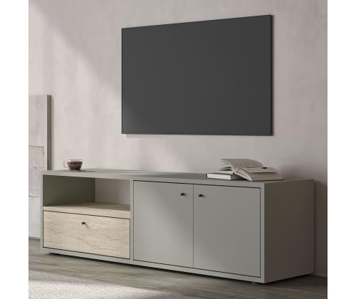 TV laud Pao - Grey, Travertine