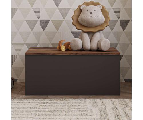 Florya - Anthracite, Rustic Walnut