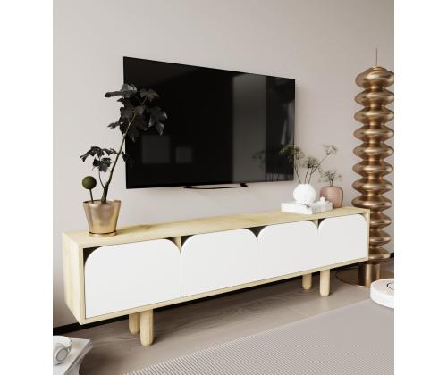 TV laud Lazio - Sapphire Oak, White