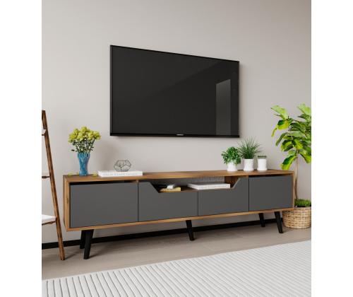 TV laud Roma 180 - Walnut, Anthracite