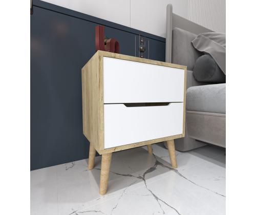 Flora - Sapphire Oak, White