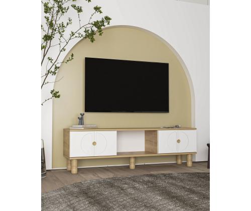 TV laud Inci Bohem - Sapphıre Oak, White