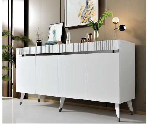 Defne - White, Silver