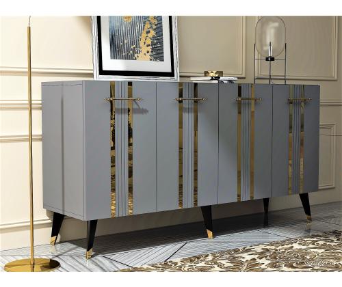 Asel - Anthracite, Gold