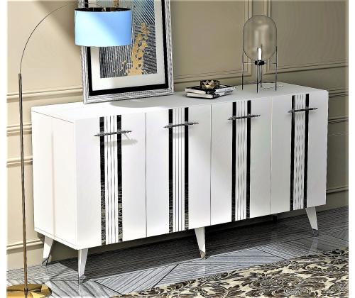 Asel - White, Silver