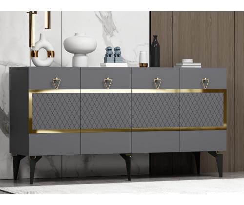 Ipek - Anthracite, Gold