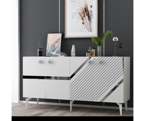 Iris - White, Silver