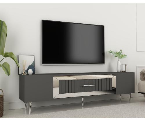 TV laud Dekolp3 - Anthracite, Silver
