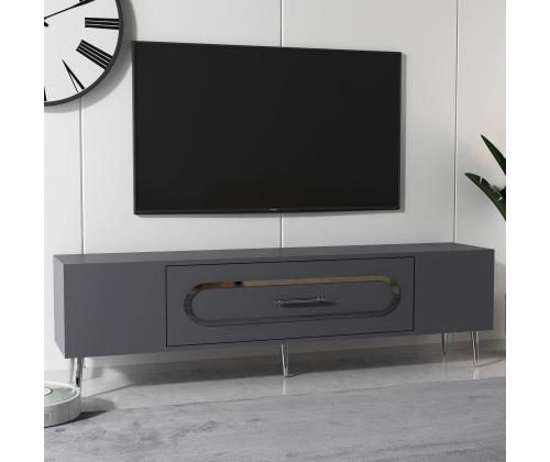 TV laud Dekop3 - Anthracite, Silver
