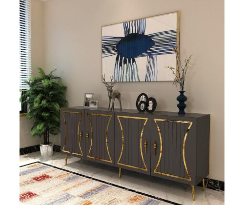 Tean - Anthracite, Gold