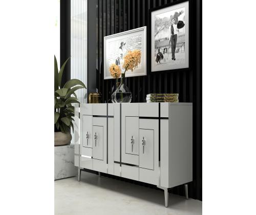 Sina - White, Silver