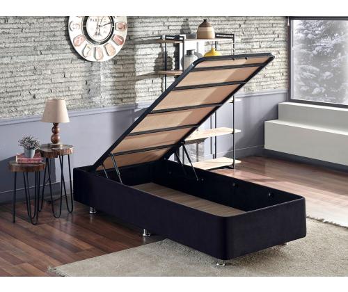 Ela Single - Black (100 x 200)