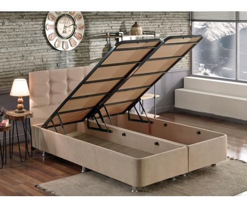 Ela Double - Light Brown (180 x 200)