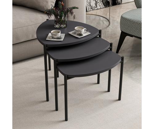 Mööblikomplekt lauad Lenny - Anthracite