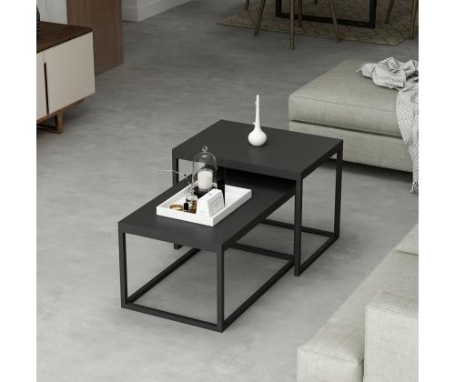 Mööblikomplekt lauad Leka - Black