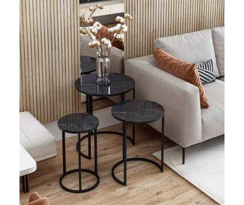 Mööblikomplekt lauad Gloria - Black