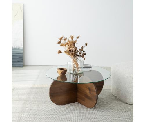 Kohvilaud Bubble Wood - Walnut