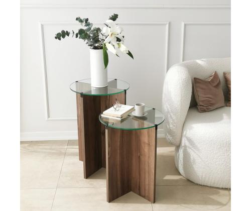 Mööblikomplekt lauad Lily - Walnut