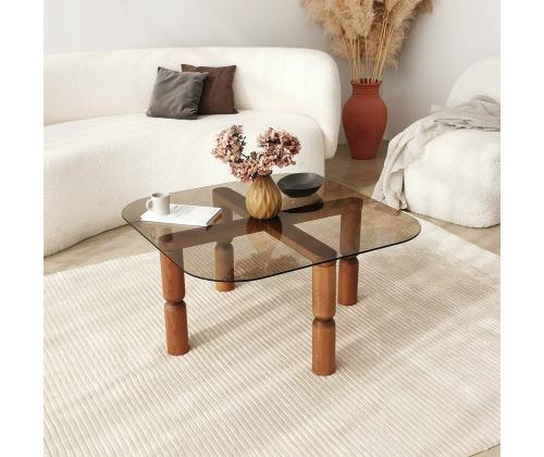 Kohvilaud Kei - Walnut, Bronze