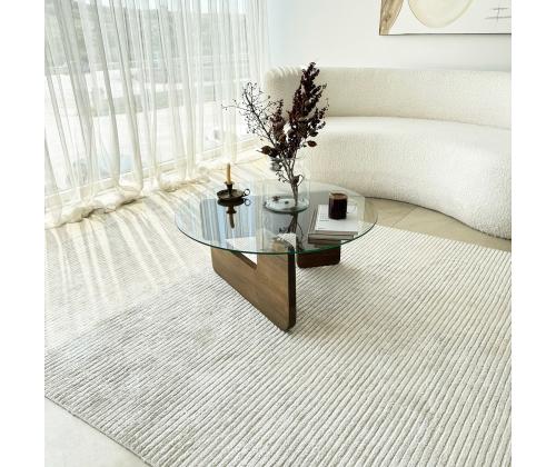 Kohvilaud Mia - Walnut, Transparent