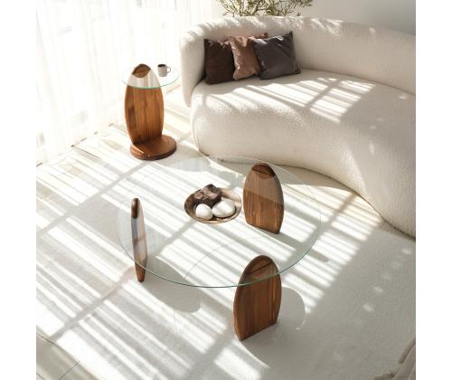 Kohvilaud Surf - Chesnut, Transparent