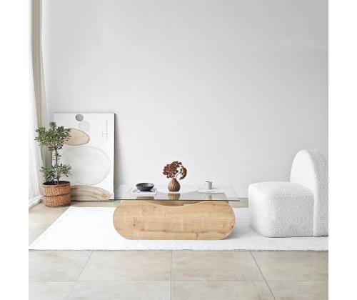 Kohvilaud Brise - Sapphire Oak, Transparent