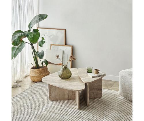 Kohvilaud Ballare Set - Travertine