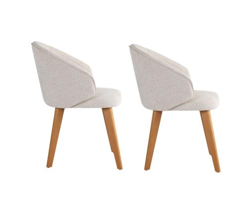 Mööblikomplekt toolid Bentley - White, Dark Oak