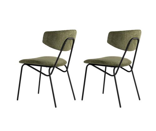 Mööblikomplekt toolid Nancy - Green, Black