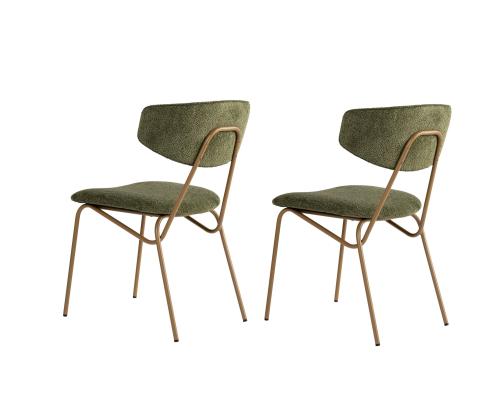 Mööblikomplekt toolid Nancy - Green, Gold